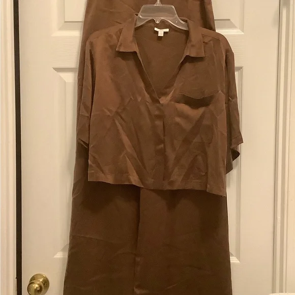 Lunya Rich Brown Pant Set - Picture 1 of 7